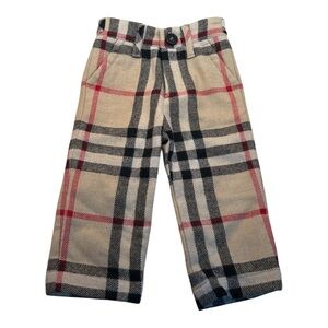 Burberry London Baby Nova Check Wool Pants Size 6 Months